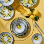 Hermia GBSATN24KY4E41963 Juego de Cena de Porcelana 24 Piezas para Experiencia Gastronómica Sofisticada y Duradera, Apto Microondas y Lavavajillas